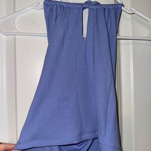 Artizia Wilfred Soft Iris Ribbed Halter Neck Tank